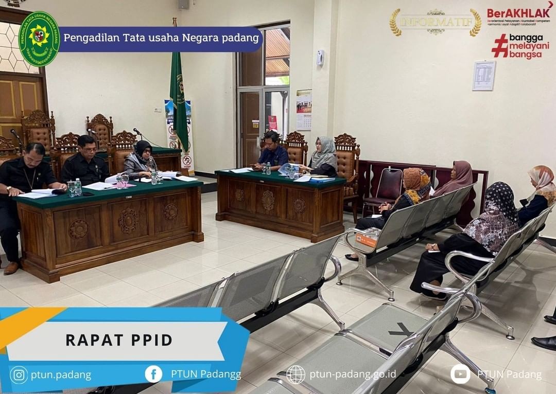 Rapat koordinasi rutin Tim PPID PTUN Padang