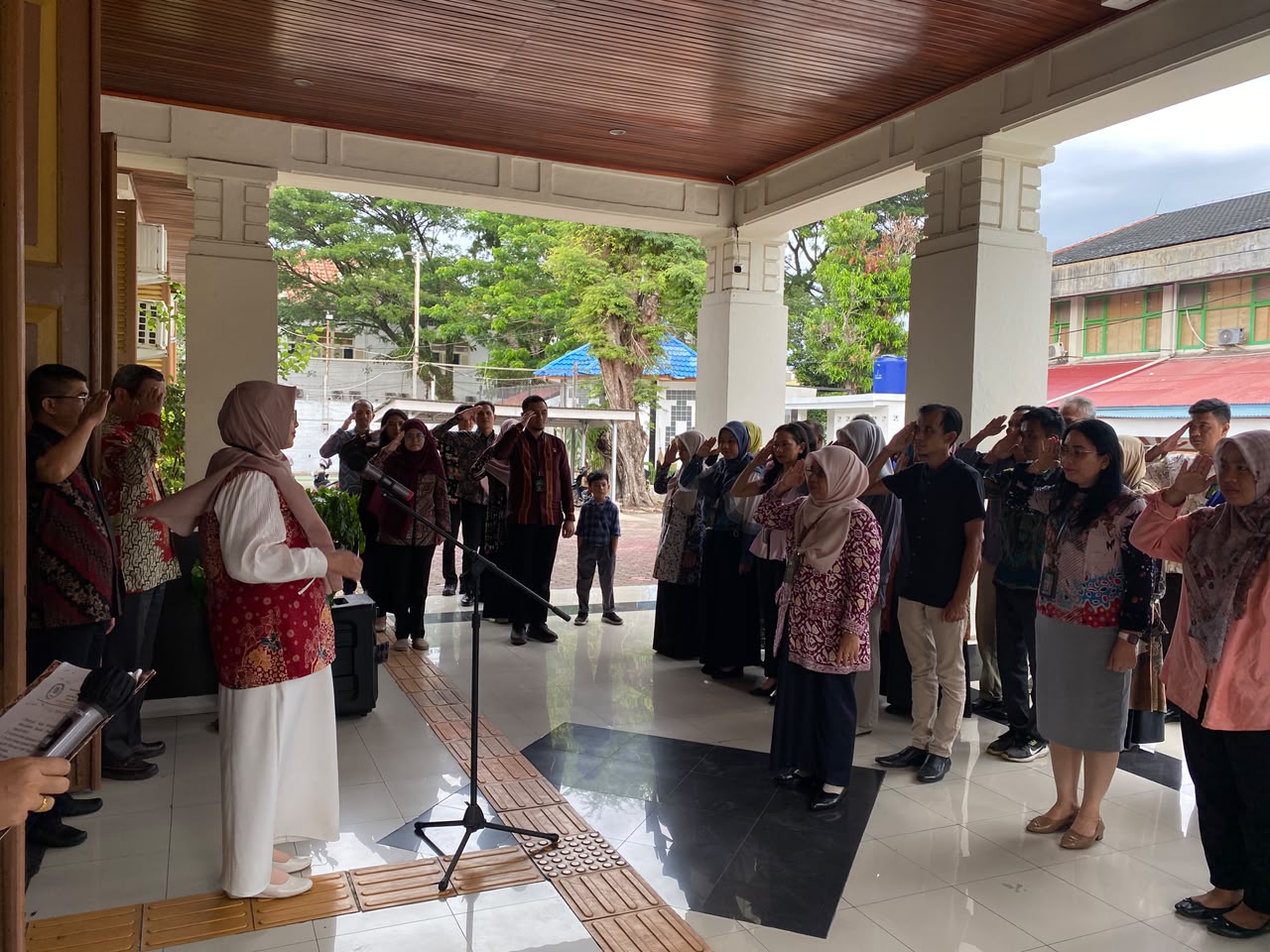 Kegiatan Rutin Apel Sore PTUN Padang