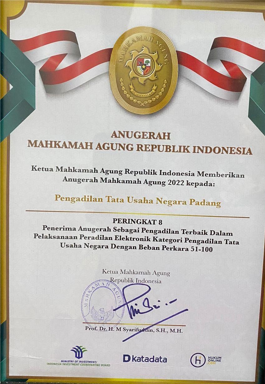 Anugerah Mahkamah Agung RI Tahun 2022