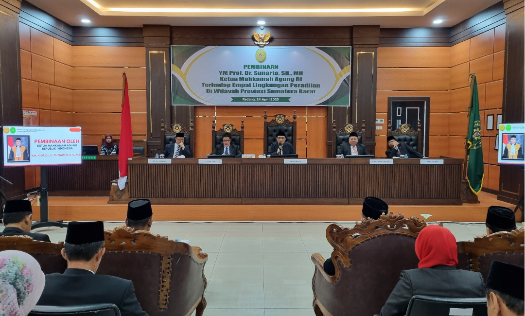 Pembinaan terhadap Empat Lingkungan Peradilan di Wilayah Provinsi Sumatera Barat.