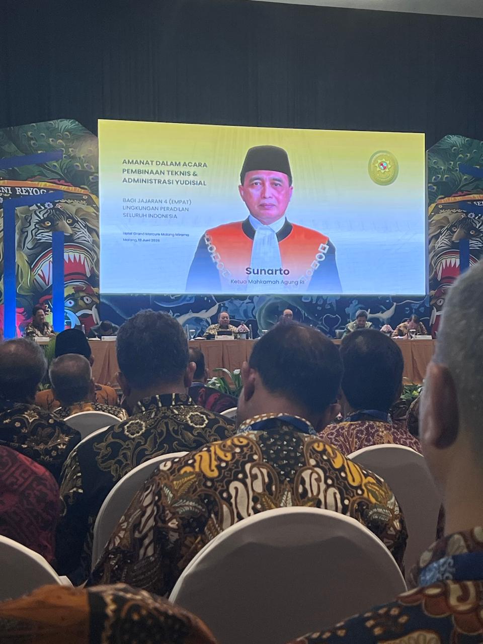 Kegiatan Pembinaan Bidang Teknis dan Administrasi Yudisial