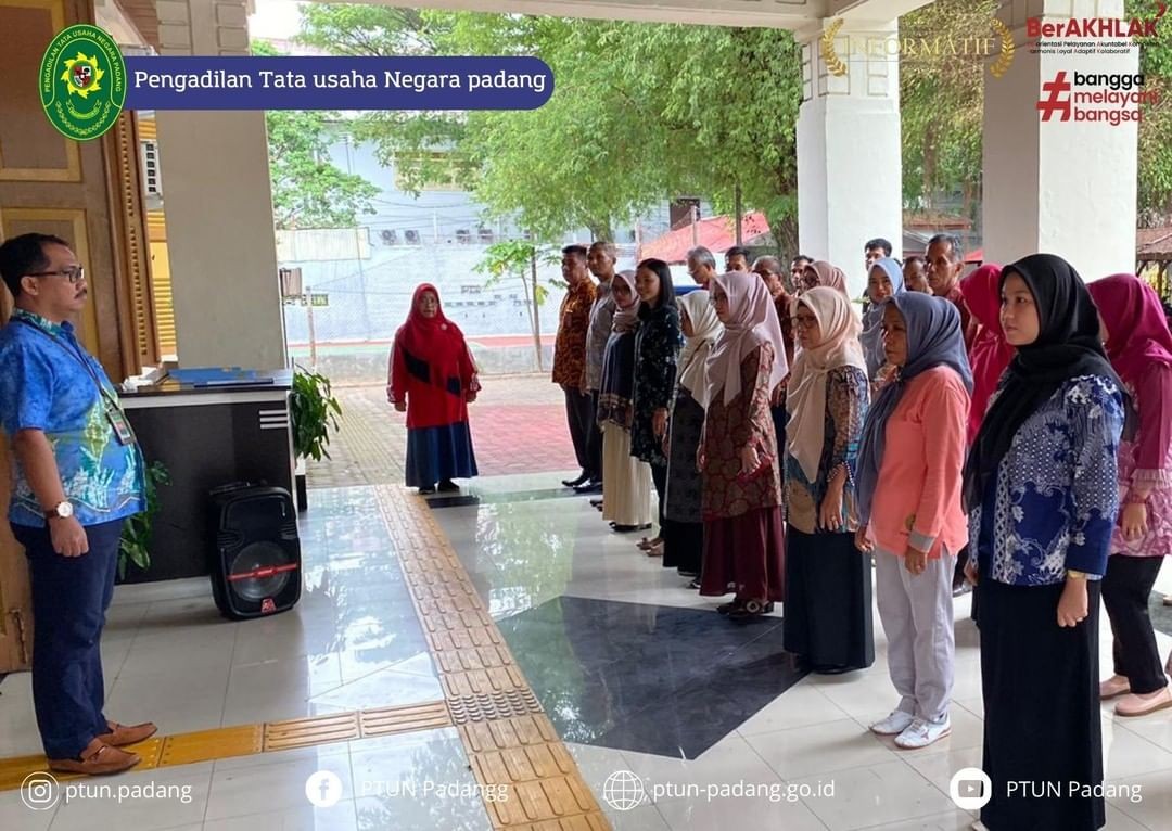 Kegiatan Apel Sore PTUN Padang