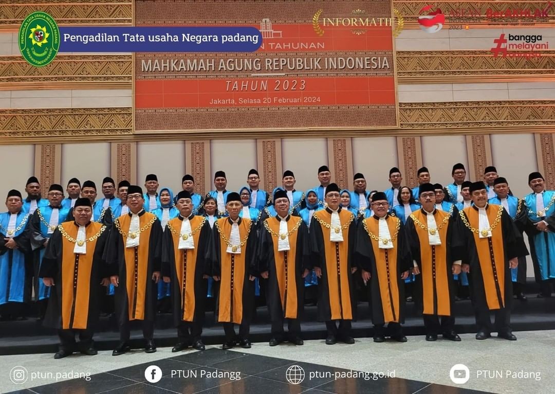 Ketua Pengadilan Tata Usaha Negara Padang menghadiri Undangan Laporan Tahunan 2023