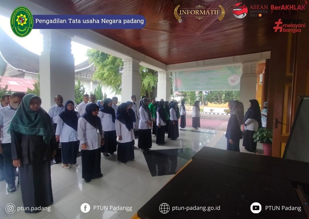 Pengadilan Tata Usaha Negara Padang melaksanakan Kegiatan Apel Pagi