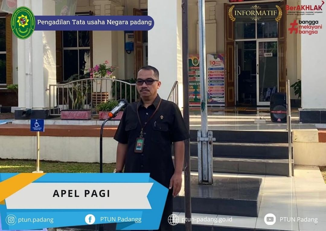 Kegiatan Rutin Apel Pagi PTUN Padang
