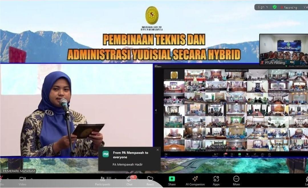 Pembinaan Bidang Teknis dan Administrasi Yudisial oleh ketua Mahkamah Agung