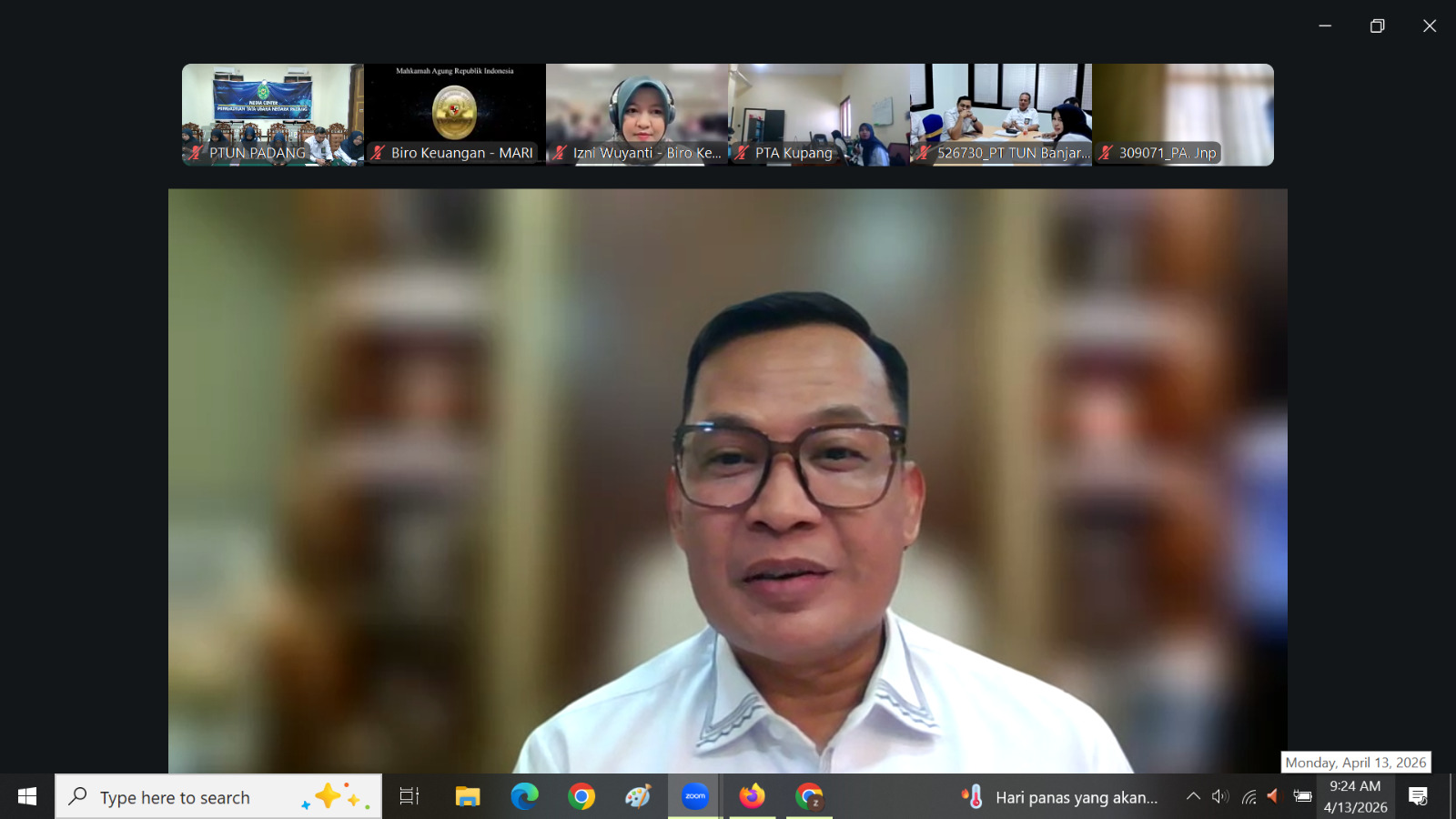 Kegiatan Rapat Optimalisasi Penyerapan Pagu BA BUN Tahun 2026