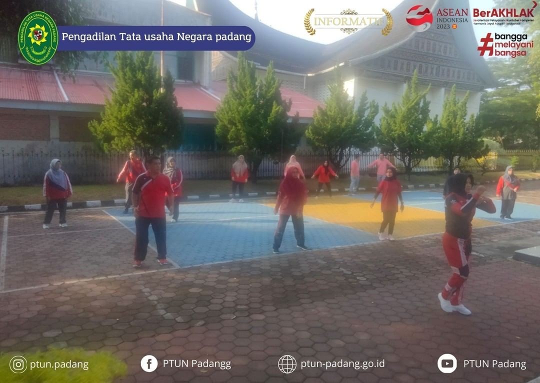 Kegiatan Senam Pagi PTUN Padang