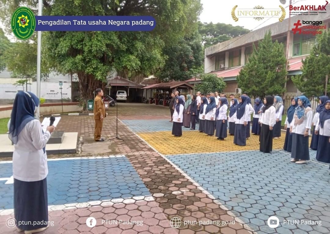 Kegiatan Apel Pagi PTUN Padang