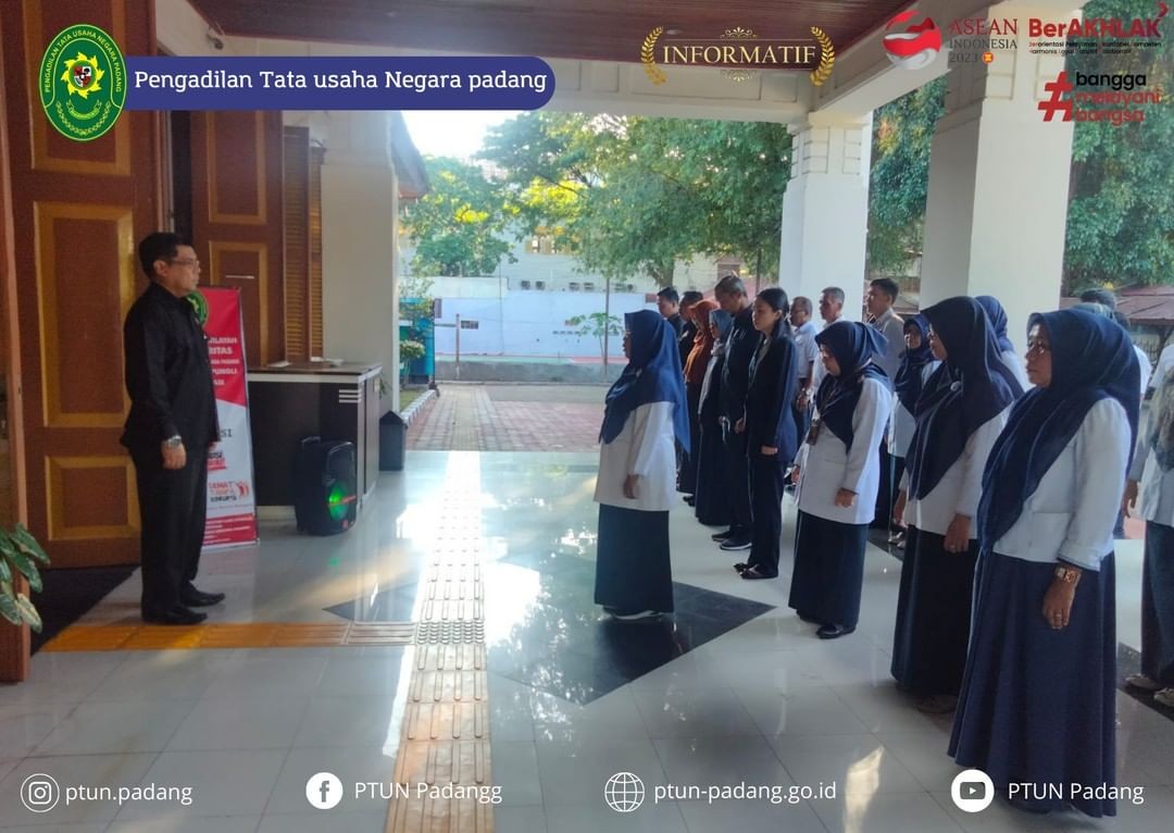 Pengadilan Tata Usaha Negara Padang melaksanakan Kegiatan Apel Pagi