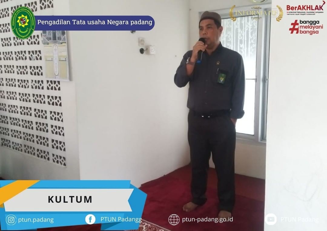 PTUN mengadakan kegiatan Sholat Zuhur berjamaah