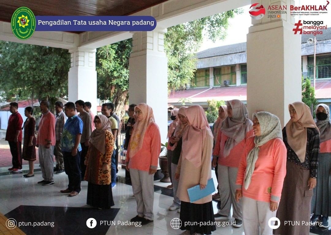 Pengadilan Tata Usaha Negara Padang melaksanakan Kegiatan Apel Sore