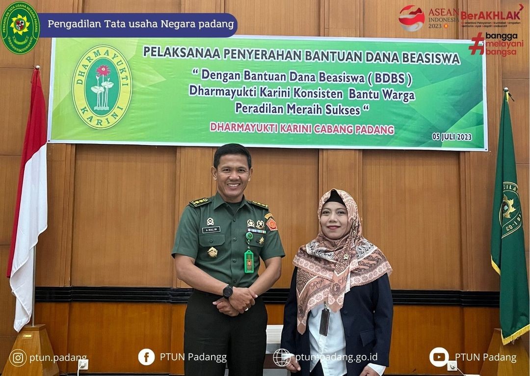 Acara Dharmayukti Karini Cabang Padang di Pengadilan Militer I-03 Padang