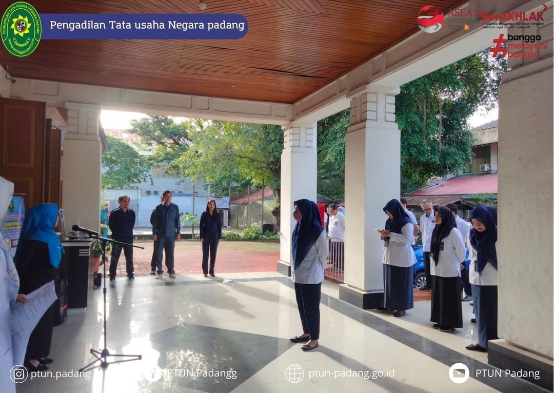 Pengadilan Tata Usaha Negara Padang melaksanakan Kegiatan Apel Pagi