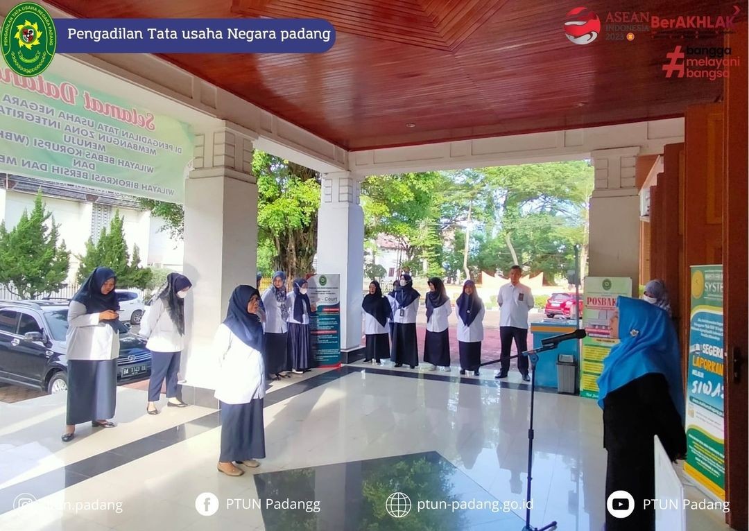 Pengadilan Tata Usaha Negara Padang melaksanakan Kegiatan Apel Pagi 