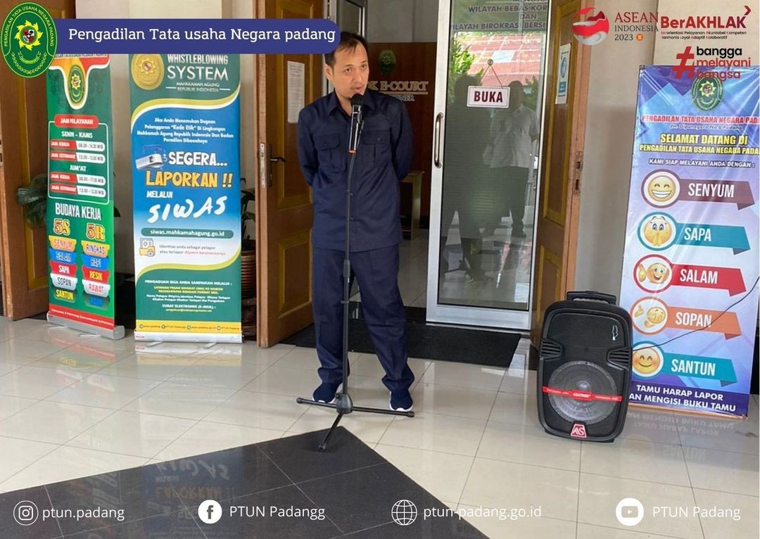 Kegiatan Apel Pagi PTUN Padang 