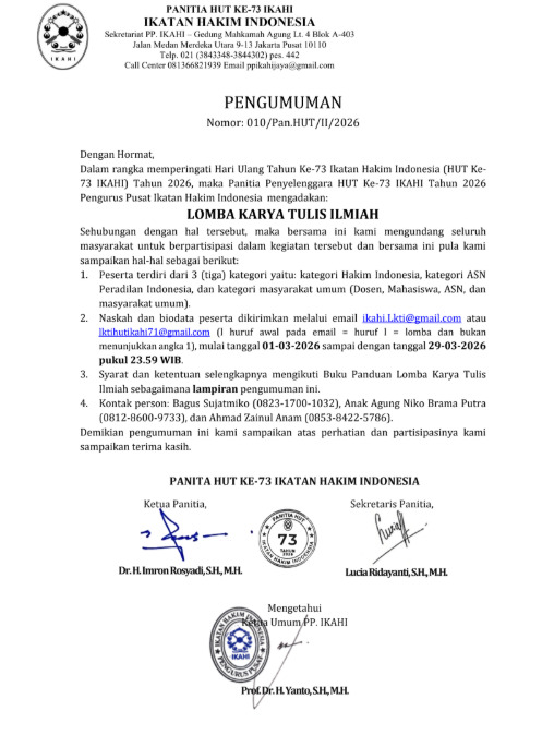 Lomba Karya Tulis Ilmiah