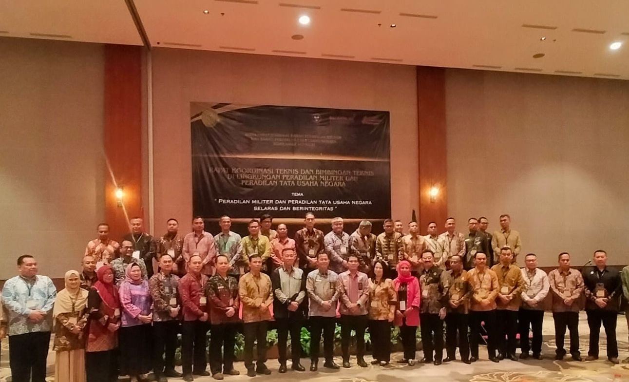 Kegiatan Rapat Koordinasi Teknis dan Bimtek Di Lingkungan Peradilan Militer dan Peradilan Tata Usaha Negara