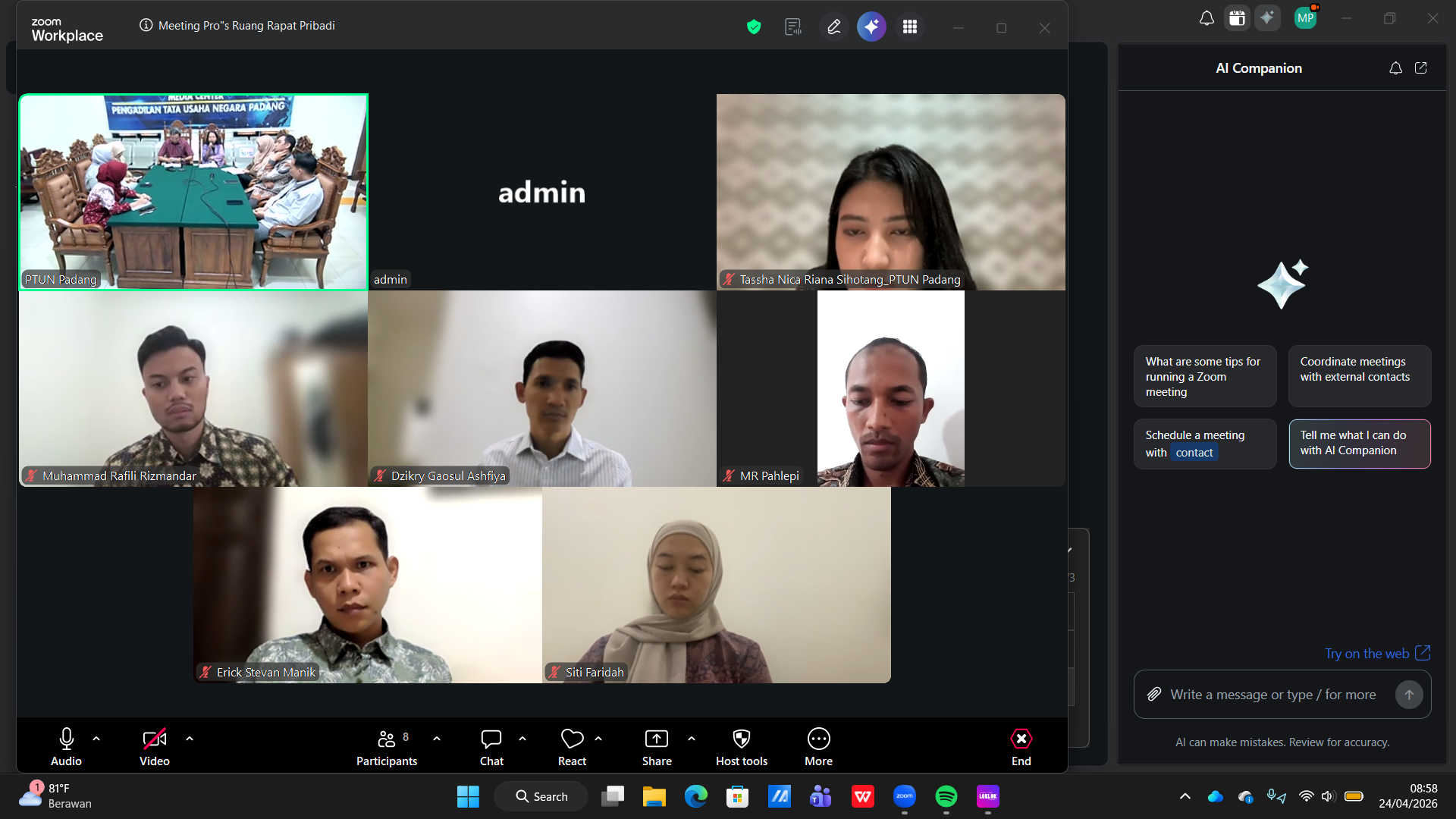 Rapat Internal Hakim Bulan April Tahun 2026