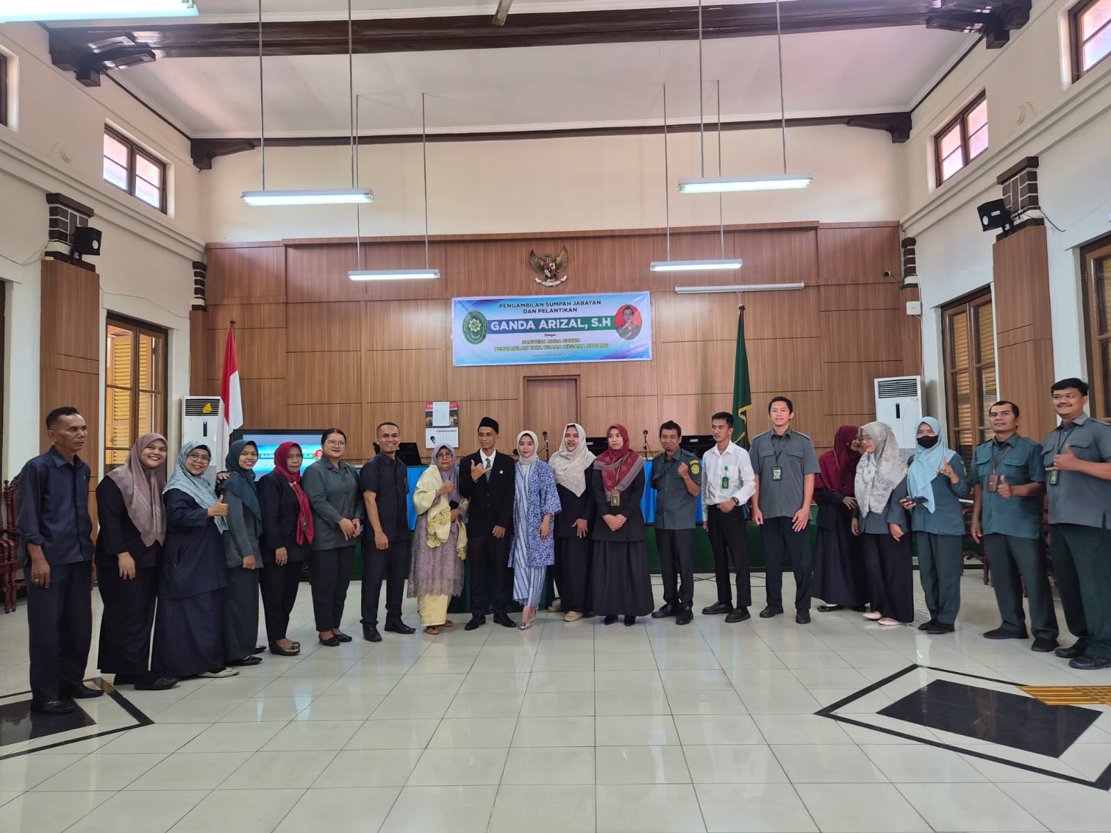 Pelantikan dan Pengambilan Sumpah Jabatan Panitera Muda Hukum PTUN Padang