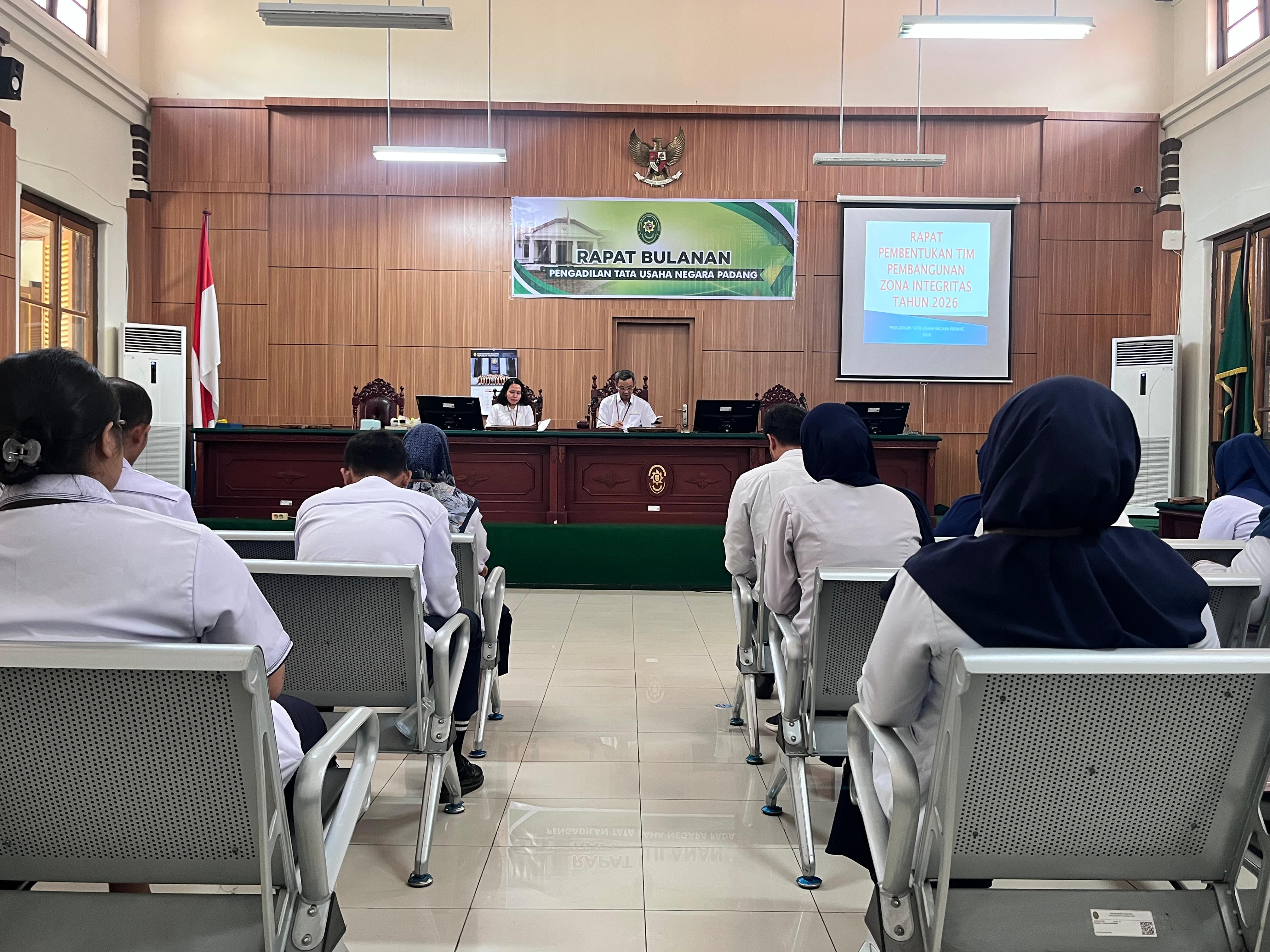 Rapat Pembentukan Pembangunan Zona Integritas Tahun 2026