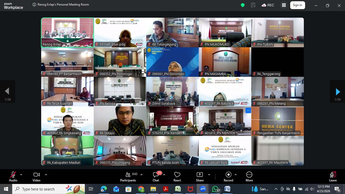 Sosialisasi Aplikasi E-Monev Bappenas Generasi 4 Tahun 2026