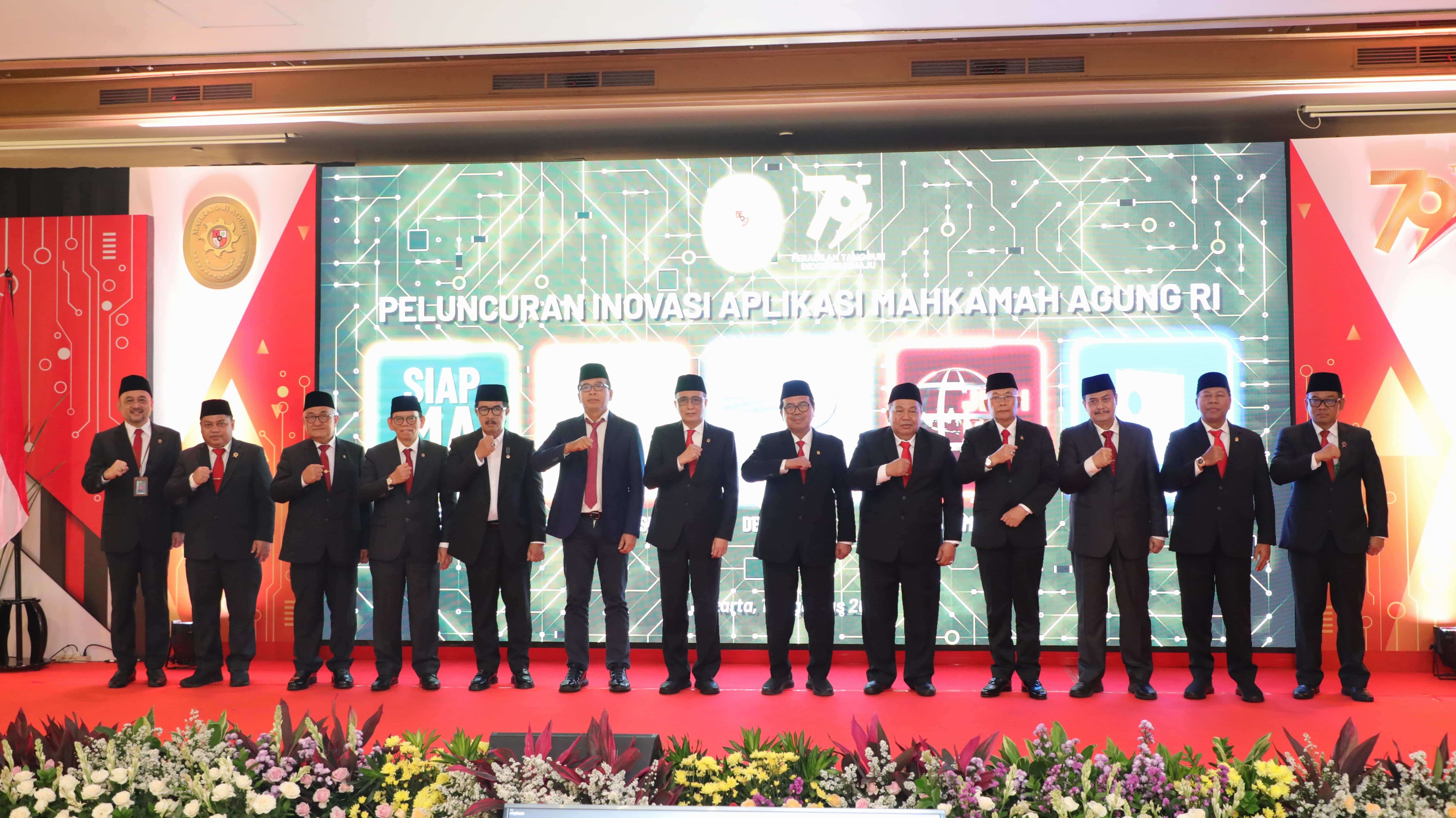 Mahkamah Agung RI meluncurkan 5 Aplikasi 