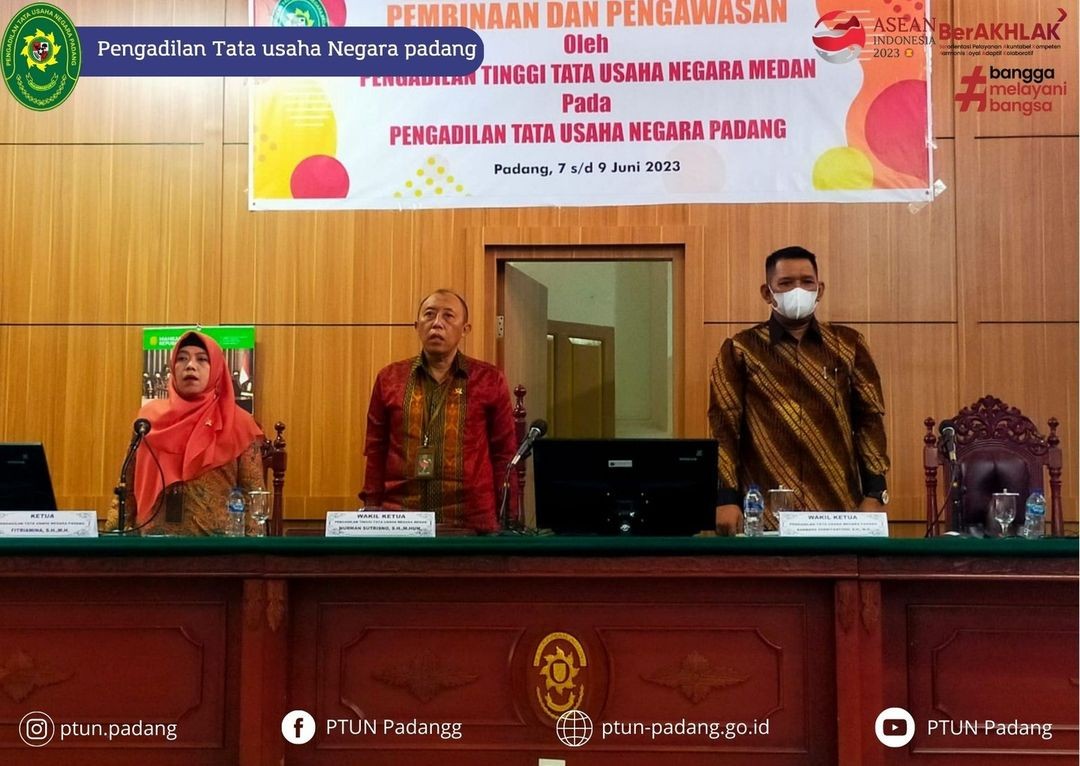 Kegiatan dan Pengawasan PTTUN Medan di PTUN Padang