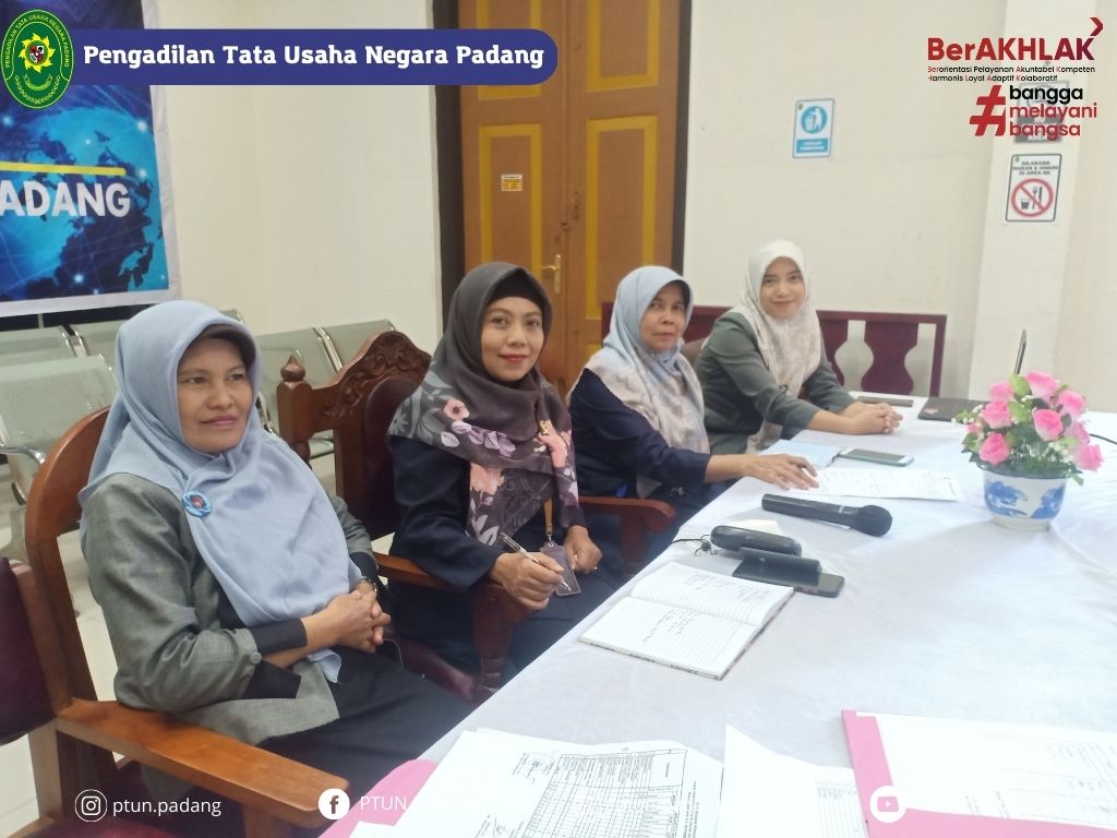 Rapat Monitoring Evaluasi Data Perkara Tahun 2022 Sewilayah Hukum PTTUN Medan